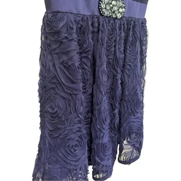 Adrianna Papell  Evening cocktail navy strapless dress size 6 - Picture 9 of 11